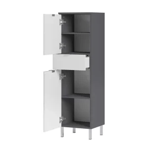 34x120x34 Hochglanz Badschrank In Weiß – Otrus 14