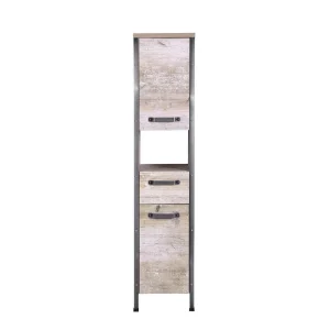 35×162 Bad Seitenschrank In Eiche Grau – Merit 10