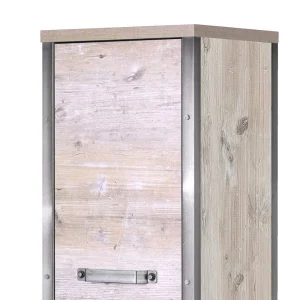 35×162 Bad Seitenschrank In Eiche Grau – Merit 14
