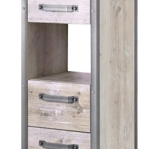 35×162 Bad Seitenschrank In Eiche Grau – Merit 16