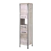 35×162 Bad Seitenschrank In Eiche Grau – Merit 17
