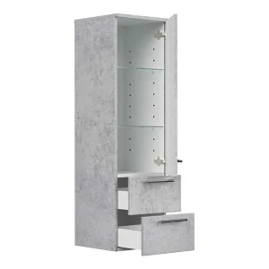 36x120x36 Hängender Badschrank In Betonoptik – Dejonca 12