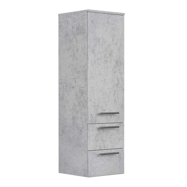 36x120x36 Hängender Badschrank In Betonoptik – Dejonca 1