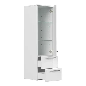 36x120x36cm Hochglänzender Badschrank Für Wandmontage – Velika 12
