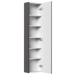 36x151x20 1-türiger Badschrank In Anthrazit – Athina 11