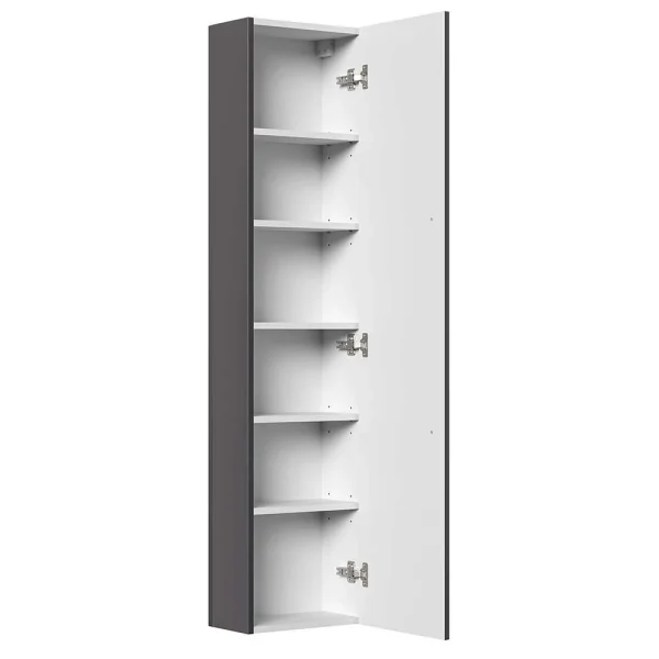 36x151x20 1-türiger Badschrank In Anthrazit – Athina 4