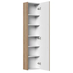 36x151x20 Bad Hochschrank In Eiche Hell Dekor – Rasfera 11