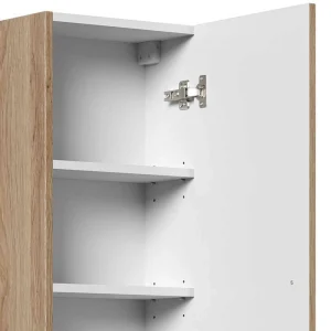 36x151x20 Bad Hochschrank In Eiche Hell Dekor – Rasfera 13