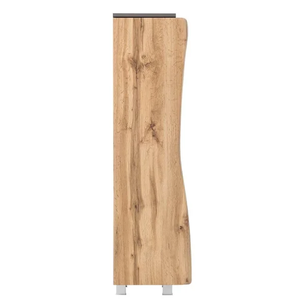 38x135x35 Badezimmerschrank Mit Tür Baumkante – Tofias 3