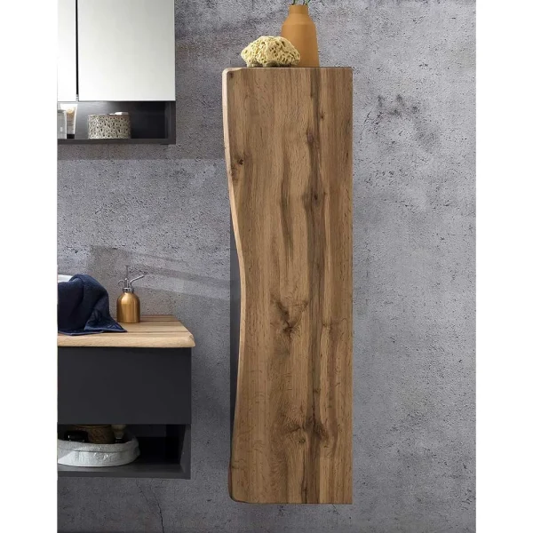 38x135x35 Badezimmerschrank Mit Tür Baumkante – Tofias 4