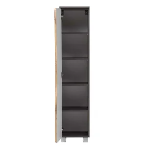 38x135x35 Badezimmerschrank Mit Tür Baumkante – Tofias 16