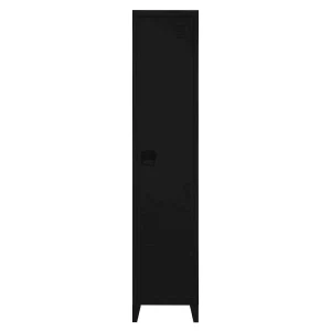 38x180x38 1-türiger Metallspind In Schwarz – Trio 10