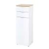 39x112x34 Badschrank In Weiß & Eiche – Etosia 11