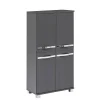 4-türiger Badschrank Highboard In Anthrazit – Ostiena 20