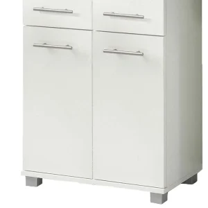 4-türiges Badezimmer Highboard In Weiß – Amassa 10