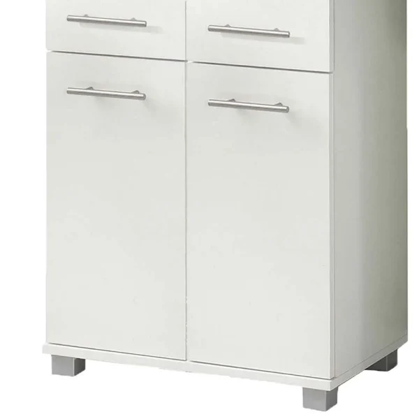 4-türiges Badezimmer Highboard In Weiß – Amassa 4