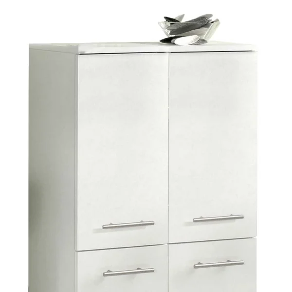 4-türiges Badezimmer Highboard In Weiß – Amassa 5