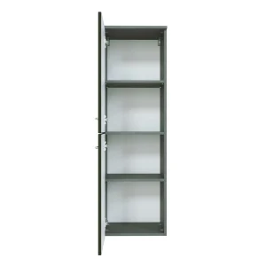 40cm Breiter Midischrank Fürs Bad Mladen In Hochglanz Dunkelgrau 9