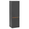 40x135x35 2-türiger Badschrank In Dunkelgrau – Agiruan 17