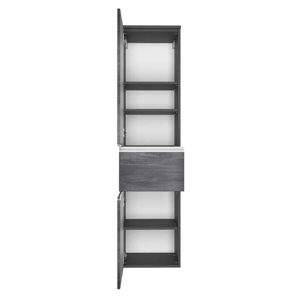 40x159x35 Hochschrank In Grau Eiche Dekor – Nitusa 5