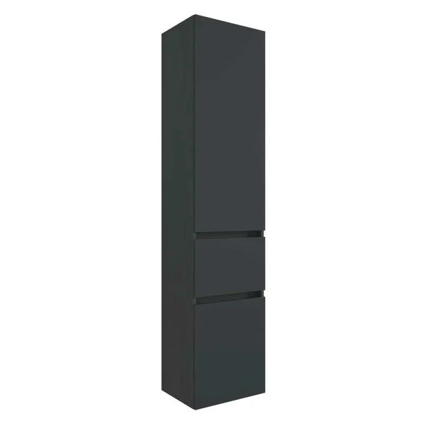 40×185 Cm Bad Hochschrank In Grau – Cathyl 3