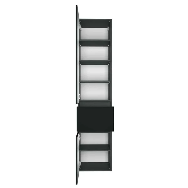 40×185 Cm Bad Hochschrank In Grau – Cathyl 4