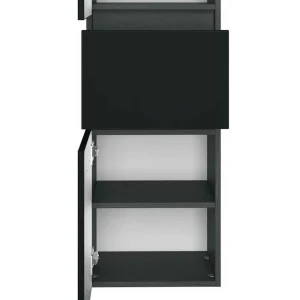 40×185 Cm Bad Hochschrank In Grau – Cathyl 13