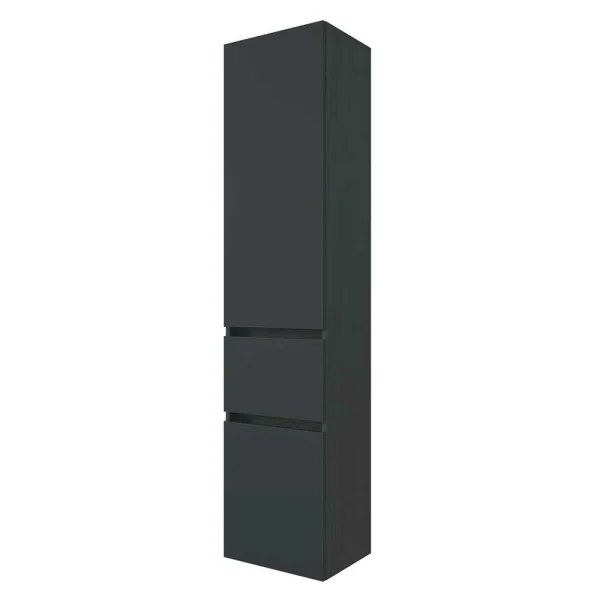 40×185 Cm Bad Hochschrank In Grau – Cathyl 1