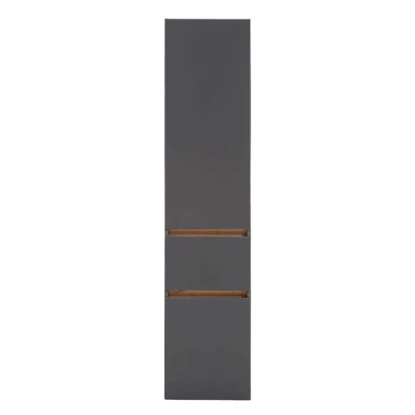 40x185x35 Bad Hochschrank In Grau Mit Wildeiche – Agiruan 4