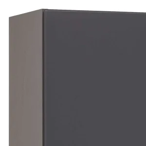 40x185x35 Bad Hochschrank In Grau Mit Wildeiche – Agiruan 18