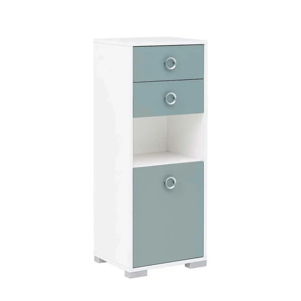 41x105x33 Badschrank In Hellblau & Weiß – Greina 4