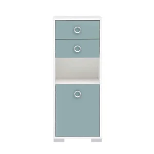 41x105x33 Badschrank In Hellblau & Weiß – Greina 14