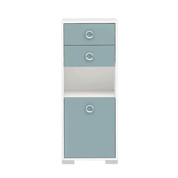41x105x33 Badschrank In Hellblau & Weiß – Greina 5