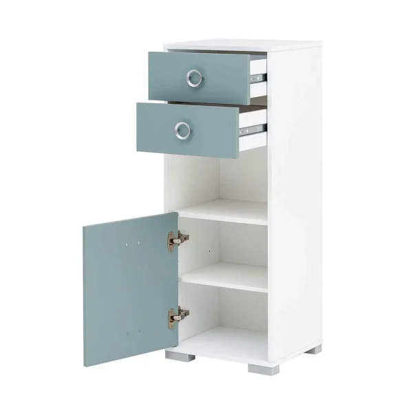 41x105x33 Badschrank In Hellblau & Weiß – Greina 6