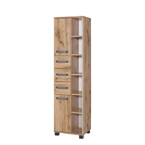 42x164cm Bad-Hochschrank Mit Regal – Iskro 10