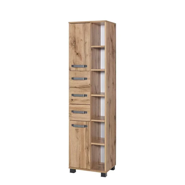 42x164cm Bad-Hochschrank Mit Regal – Iskro 3