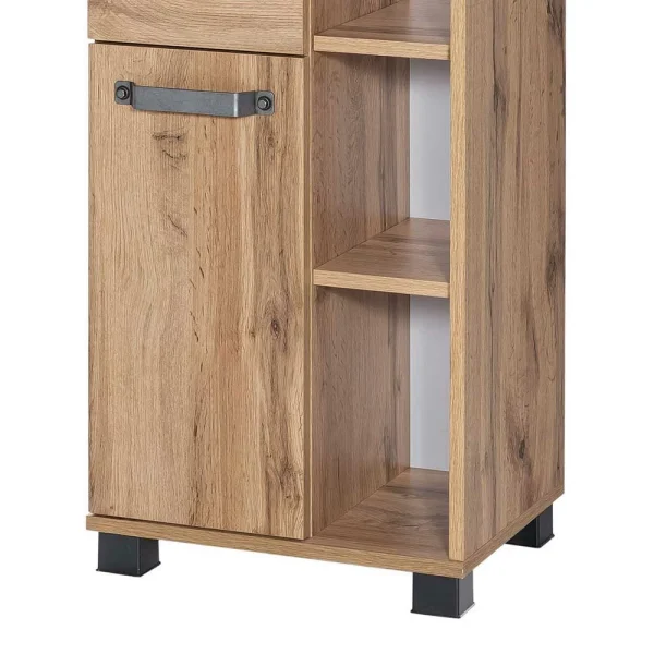 42x164cm Bad-Hochschrank Mit Regal – Iskro 5