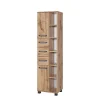42x164cm Bad-Hochschrank Mit Regal – Iskro 17