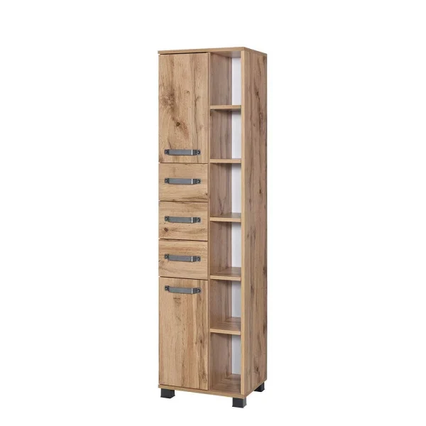 42x164cm Bad-Hochschrank Mit Regal – Iskro 1
