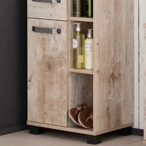 42x164x32 Bad Hochschrank Mit Regalteil – Mosnito 16
