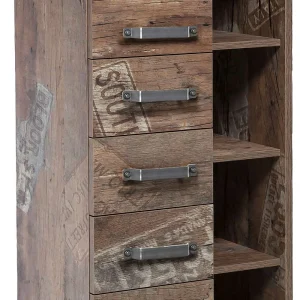 42x164x32 Badschrank In Eiche Dunkel – Fleminos 13