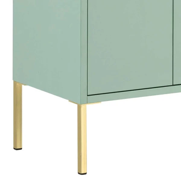47x155x30 Badschrank Mit Doppeltür In Mint & Gold – Aparcian 5