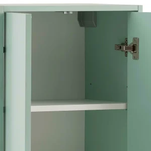 47x155x30 Badschrank Mit Doppeltür In Mint & Gold – Aparcian 16