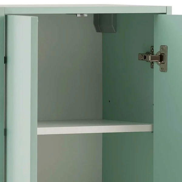 47x155x30 Badschrank Mit Doppeltür In Mint & Gold – Aparcian 6