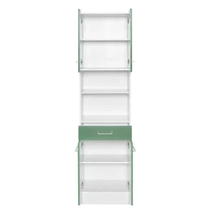 50x190x35 Badezimmer Schrank In Grün – Loenixa 12