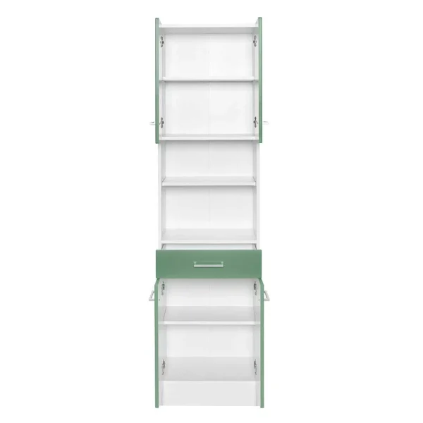 50x190x35 Badezimmer Schrank In Grün – Loenixa 4