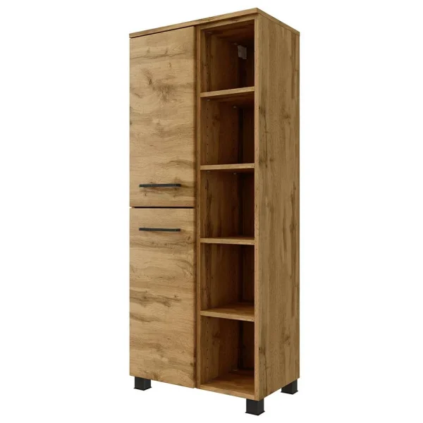 55x135x35 Badezimmer Midischrank In Wildeiche NB – Arazony 1