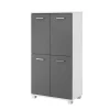 60×117 Cm Bad Highboard In Grau & Weiß – Mirista 8