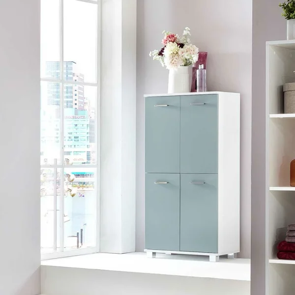 60×117 Cm Wohnraum Schrank 4-türig – Nondro 3