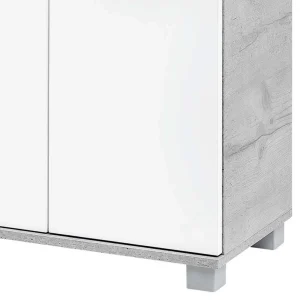 60x117x33 4-türiger Badezimmerschrank Mit Milchglas – Rilica 16